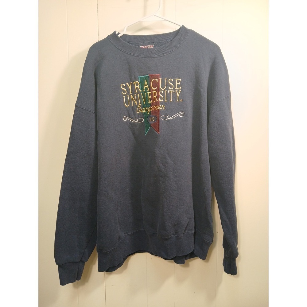 Vintage Jansport Syracuse University Crewneck Sweatshirt Embroidered Size Xl